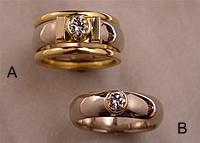 Half Round Wedding Bands